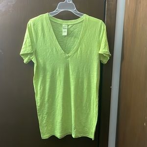 VS PINK Neon Yellow Tee